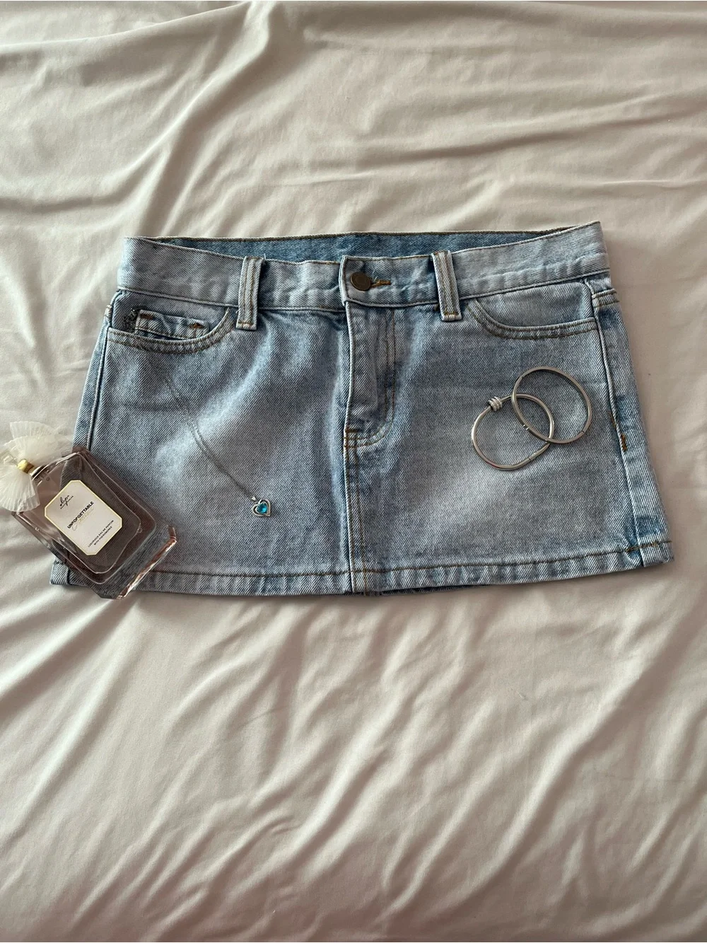 Brandy Melville Denim Mini Skirt